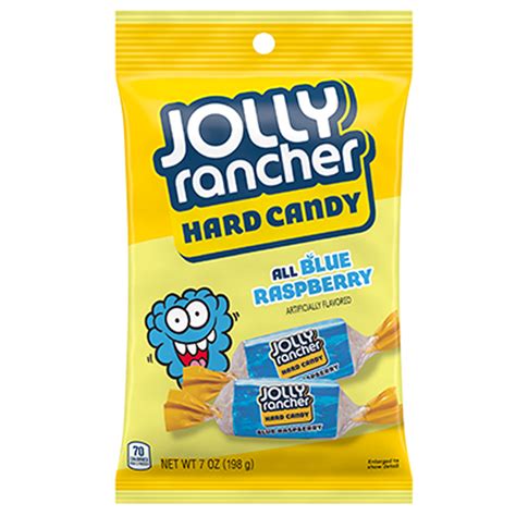 Jolly Rancher Hard Candy Blue Raspberry Peg Bag 7oz 198g Sweets