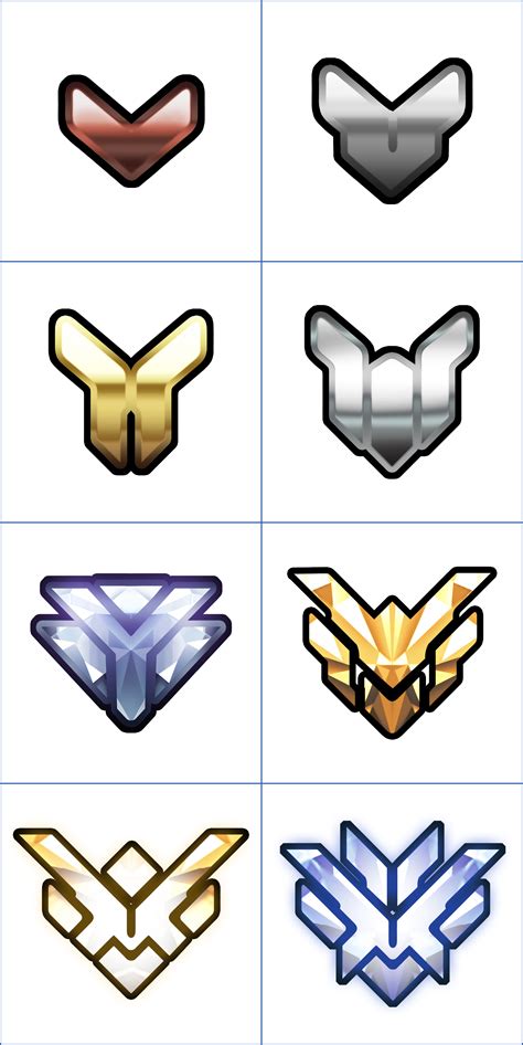 Pc Computer Overwatch Competitive Rank Icons The Spriters