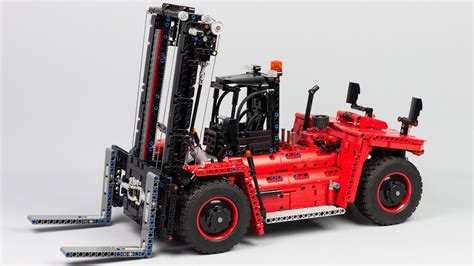 42082 Lego Technic Set Rebuilt In A Heavy Forklift Truck Youtube