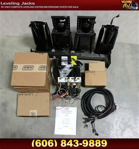 We show how we level our motorhome using. RV Components RV HWH COMPLETE LEVELING SYSTEM MOTORHOME PARTS FOR SALE Leveling Jacks | HWH ...