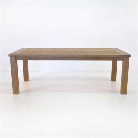 Rustic 4 Legged Outdoor Dining Tables Reclaimed Teak