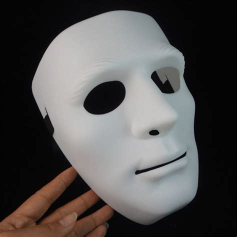 Terror Halloween Mask Party Latex Mask Full Face Long White Face Scary