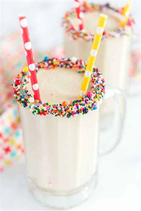 Cake Batter Smoothie Guilt Free Healthy Smoothie Recipe