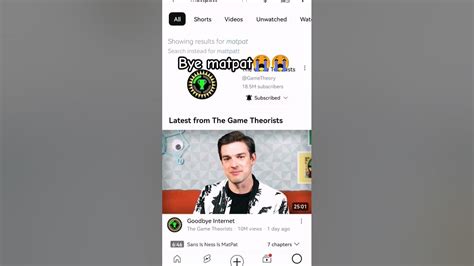 Bye matpat - YouTube