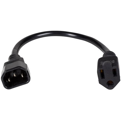 IEC Male To Edison Style Female Power Cord Adapter EBay