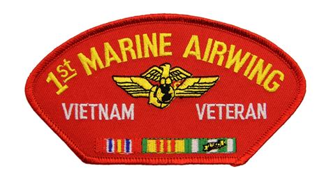 1st Marine Airwing Vietnam Veteran Ribbon Patch Flying Tigers Surplus