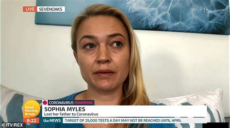 Sophia Myles Urges People To Socially Distance After Watching Dad Peter