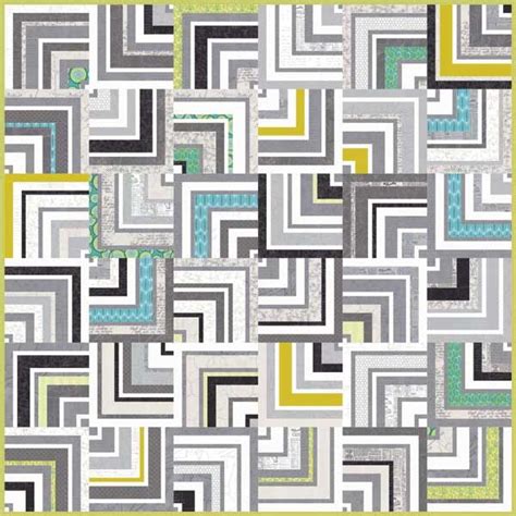 Grey Labyrinth Quilt Pattern By Zen Chic Patterns And Books Modern