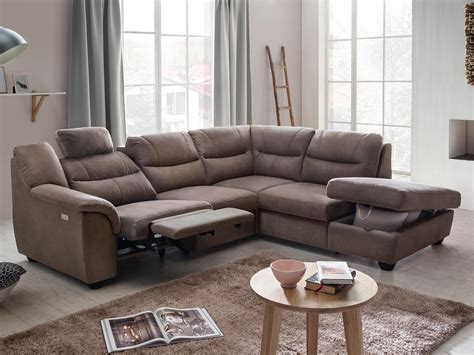 Reggae est la preuve qu'un canapé relax peut aussi être moderne. Canapé d'angle relax électrique OSIRIS avec méridienne ...