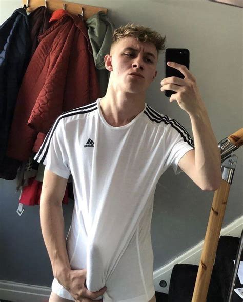 Scally Lad Stretches His Tshirt With Hardon Nudes In Scally Onlynudes Org