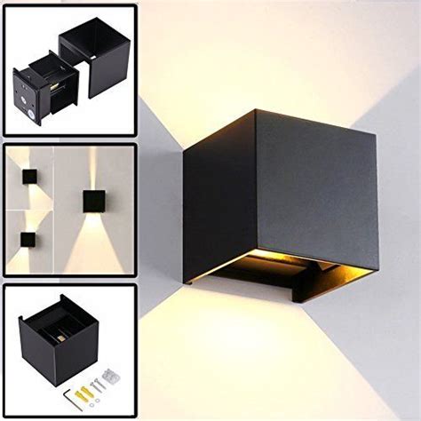 Sobrovo innen wandleuchten moderne 12w led wandleuchte aluminium wandbeleuchtung oben unten dekorative wandlampe für wohnzimmer schlafzimmer halle treppe pathway (weiß). Wandleuchte LED Innen / Außen Modern, Mit Einstellbar ...