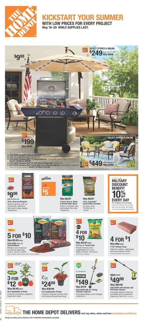 Home Depot Memorial Day 2023 Ad And Deals
