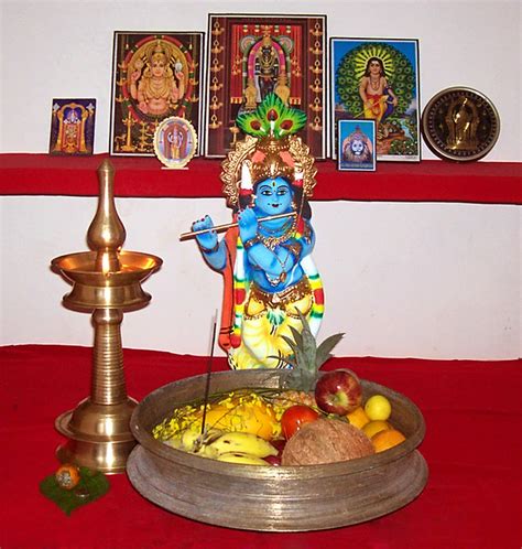 Vishu is reciprocal to the negrillo new academic year festivals observed in a reverie akin forasmuch as ugadi in andhra pradesh and karnataka the utmost important event in vishu is the vishukkani or kani kanal (inference €the first thing you see on the day of vishu after inner man come alive up'). Vishu Kani | Flickr - Photo Sharing!