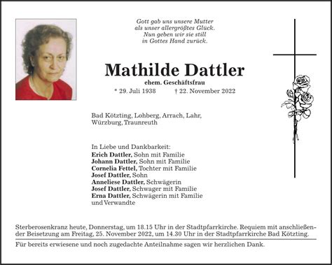 Traueranzeige Familienanzeigen / Todesanzeigen - idowa Markt