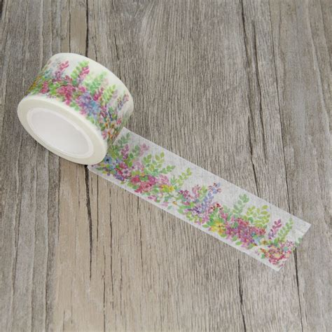 3 0cm flower wall watercolor floral bouquet washi paper masking tapes diy tape scrapbooking