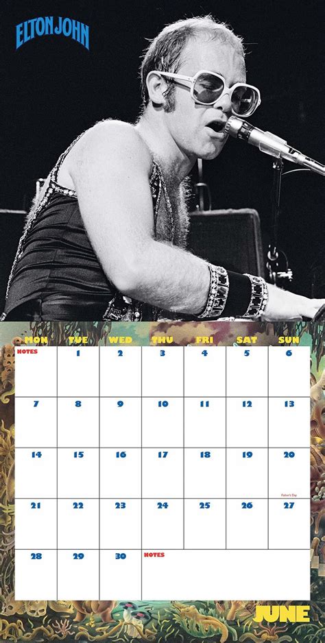 25 march 1947) is an english singer, songwriter, pianist, and composer. Buy Elton John 2021 Collectors Edition Wall Calendar at ...
