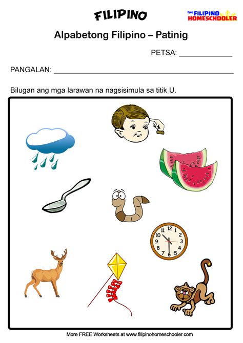 5 Free Patinig Worksheets Set 1 — The Filipino Homeschooler
