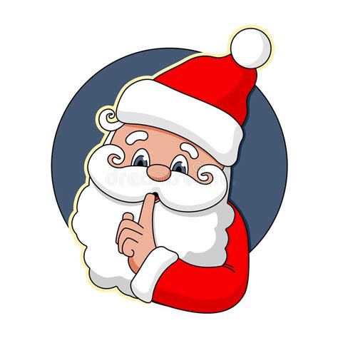 Secret Of Santa Claus Icon Sticker Vector Stock