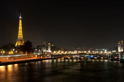 Night In Paris The Eiffel Tower Erasmus Photo Paris