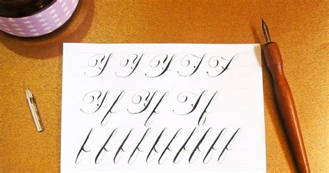 Caligrafía Copperplate ¿cómo Escribir La Letra F Aracelyasmine