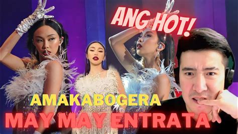 [reaction] maymay entrata performs amakabogera in awit awards 2022 youtube