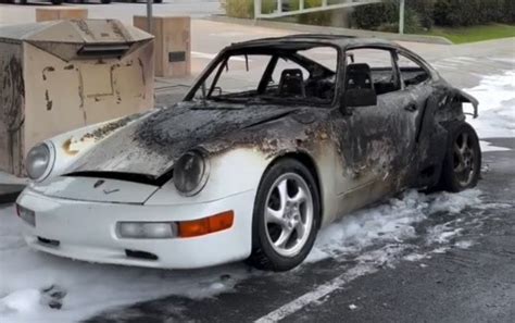 Video Porsche 911 Ev Conversion Burns Out Completely Ruetir