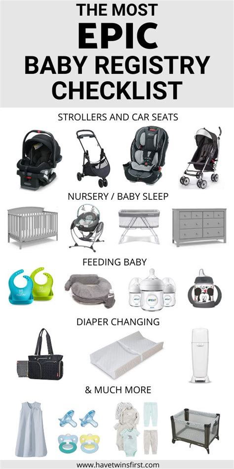 The Most Epic Baby Registry Checklist For 2022 Baby Registry Baby