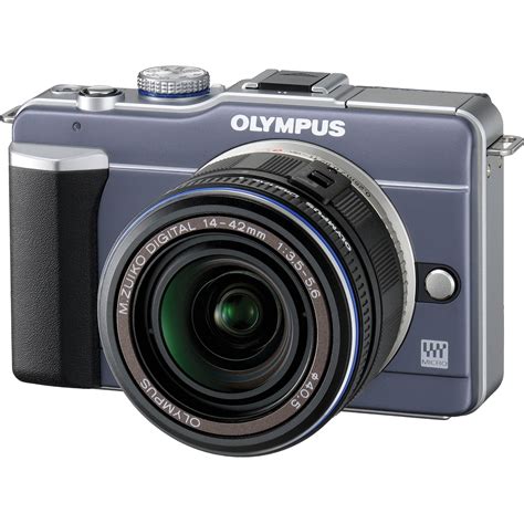 Used Olympus Pen E Pl1 Digital Camera Blue 262861b Bandh Photo