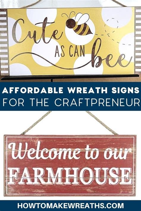 Where To Buy Affordable Wreath Signs How To Make Wreaths Wreath