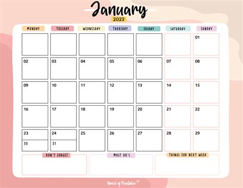 Printable Jan 2023 Calendar With Holidays Calendar 2023