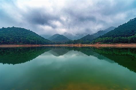 Free Picture Lake Water Reflection Mountain Forest Cloud