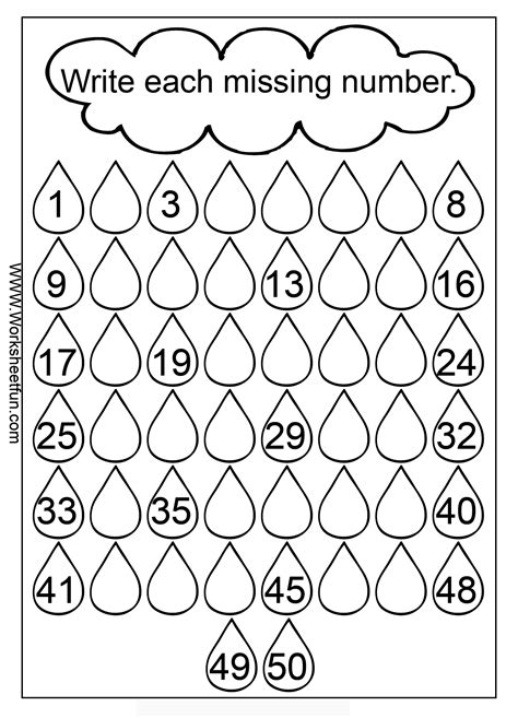 Fill In The Missing Numbers Worksheet Kindergarten Addition Worksheets
