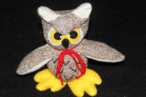 Handcrafted Sock Monkey Owl Etsy