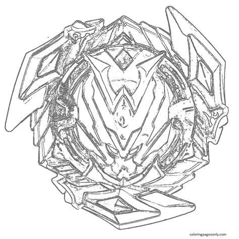 Beyblade Coloring Pages Free Printable Coloring Pages