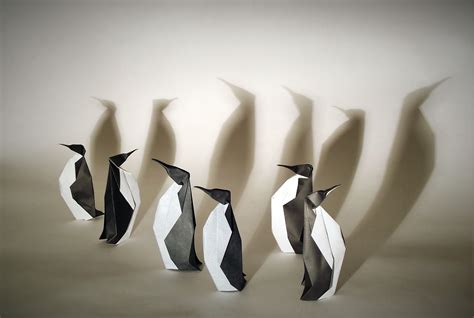 Penguins Origami Hd Creative 4k Wallpapers Images
