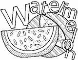 Watermelon Coloring Printable Colouring Freeprintablecoloringpages Visit Printables sketch template