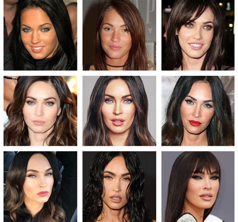 Megan Fox Face Transformation Before And After The Changing Face Of Megan Fox Green Beans