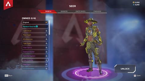 All Of Seers Skins In Apex Legends Dot Esports
