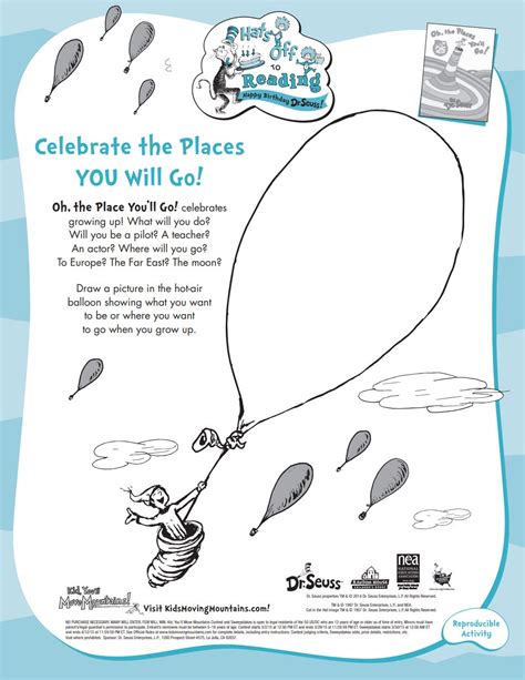 33 dr seuss activities for oh the places you ll go download information for you