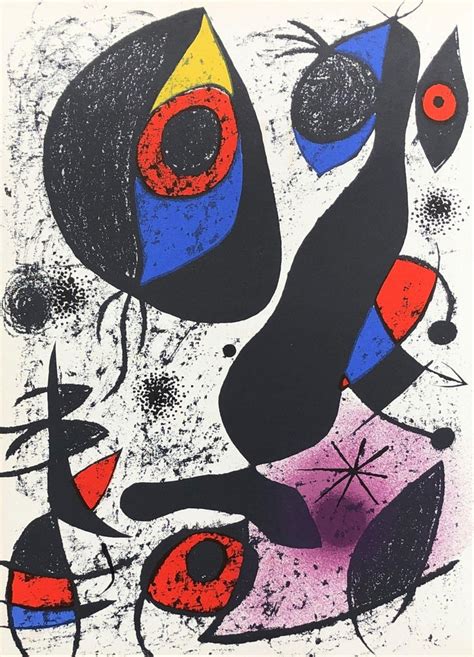 Joan Miró Abstract Bird Original Lithograph Mourlot 837 At 1stdibs