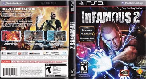 Infamous 2 Ntsc Front Playstation 3 Cover Ps Games
