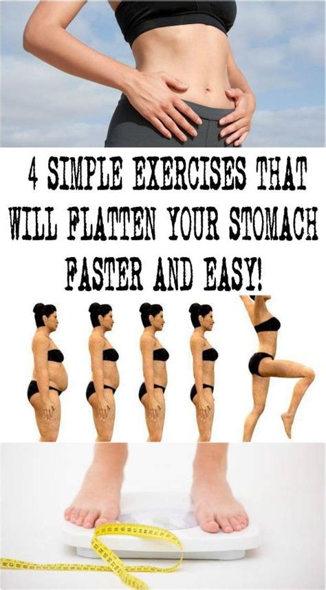 4 SIMPLE EXERCISES THAT WILL FLATTEN YOUR STOMACH FASTER AND EASY
