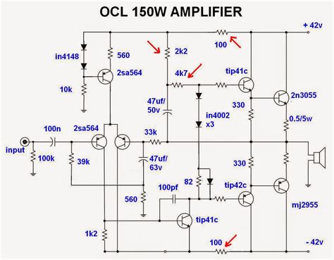 Rangkaian Watt Power Amplifier Koleksi Skema Rangkaian Artikel Sexiz Pix