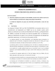 CASO GRUPAL AUDITORIA TRIBUTARIA docx Auditoría Tributaria Producto
