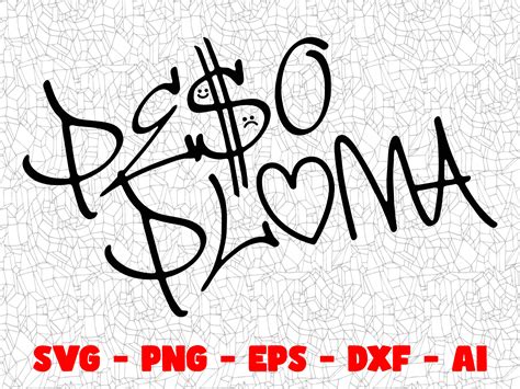 Peso Pluma Svg Cutting File Png Eps Dxf Digital Clipart Etsy Finland