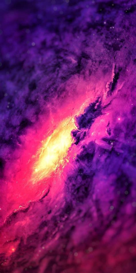 Download 1080x2160 Wallpaper Galaxy Origin Cosmos Colorful Art