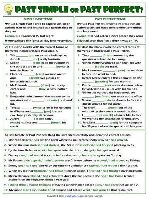 Simple Past Tense Worksheet Simple Sentences Worksheet Grammar Hot