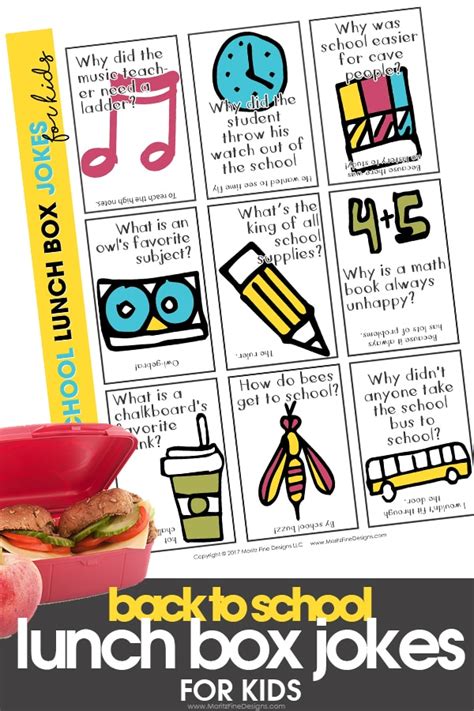 Back To School Lunch Box Jokes Free Printable Jokes For Kids