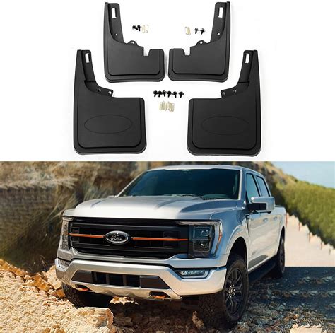 Mud Flaps Fit 2021 2023 Ford F150 Mud Flaps No Drill Guards