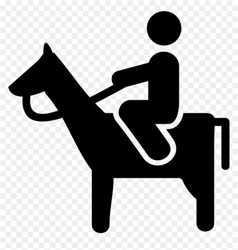 Man Riding A Horse Stick Figure Ride Horse Hd Png Download Vhv